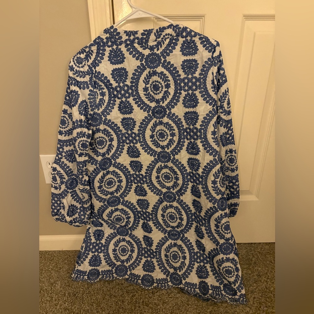 Blue and White Floral dress